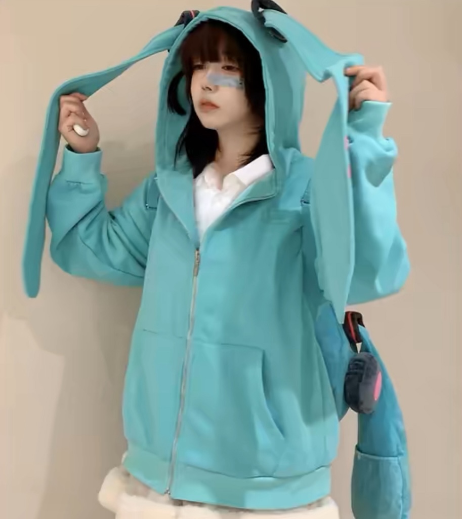 ひな໒꒱ Authorised Hatsune Miku Kawaii Hoodie by Confession Ballon